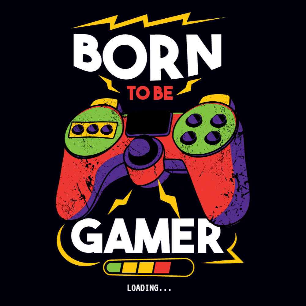 Gamer joystick editable t-shirt template | T-Shirt Maker