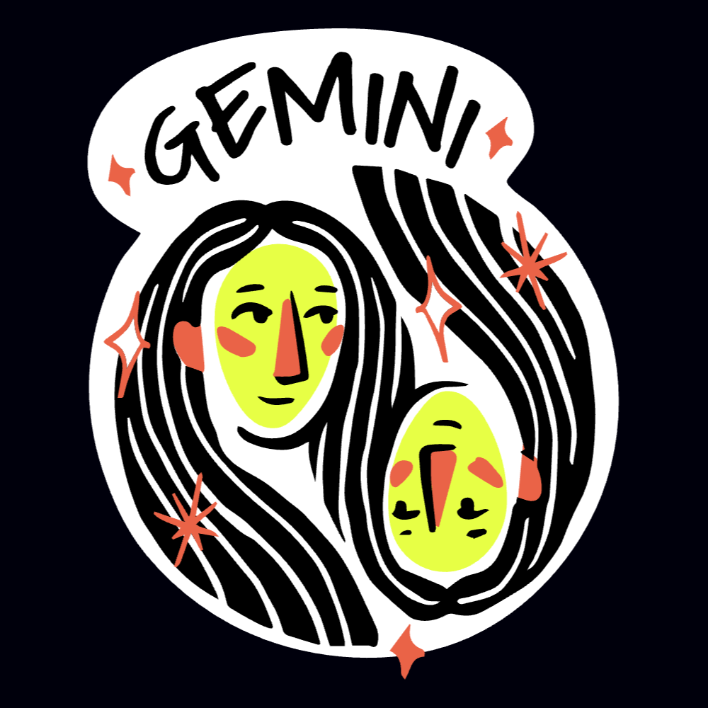 Gemini zodiac badge editable t-shirt template | Create Online