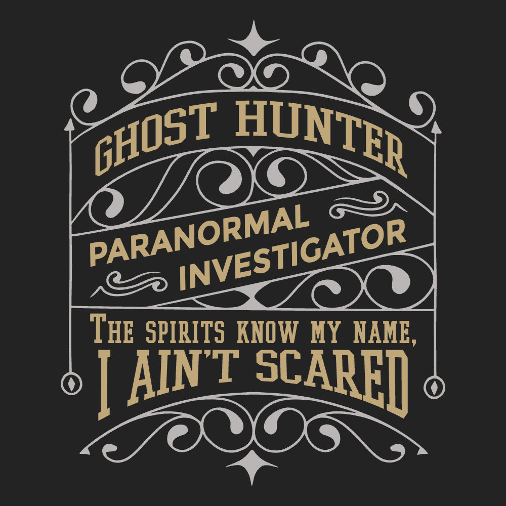 Ghost hunter editable t-shirt template | Create Merch