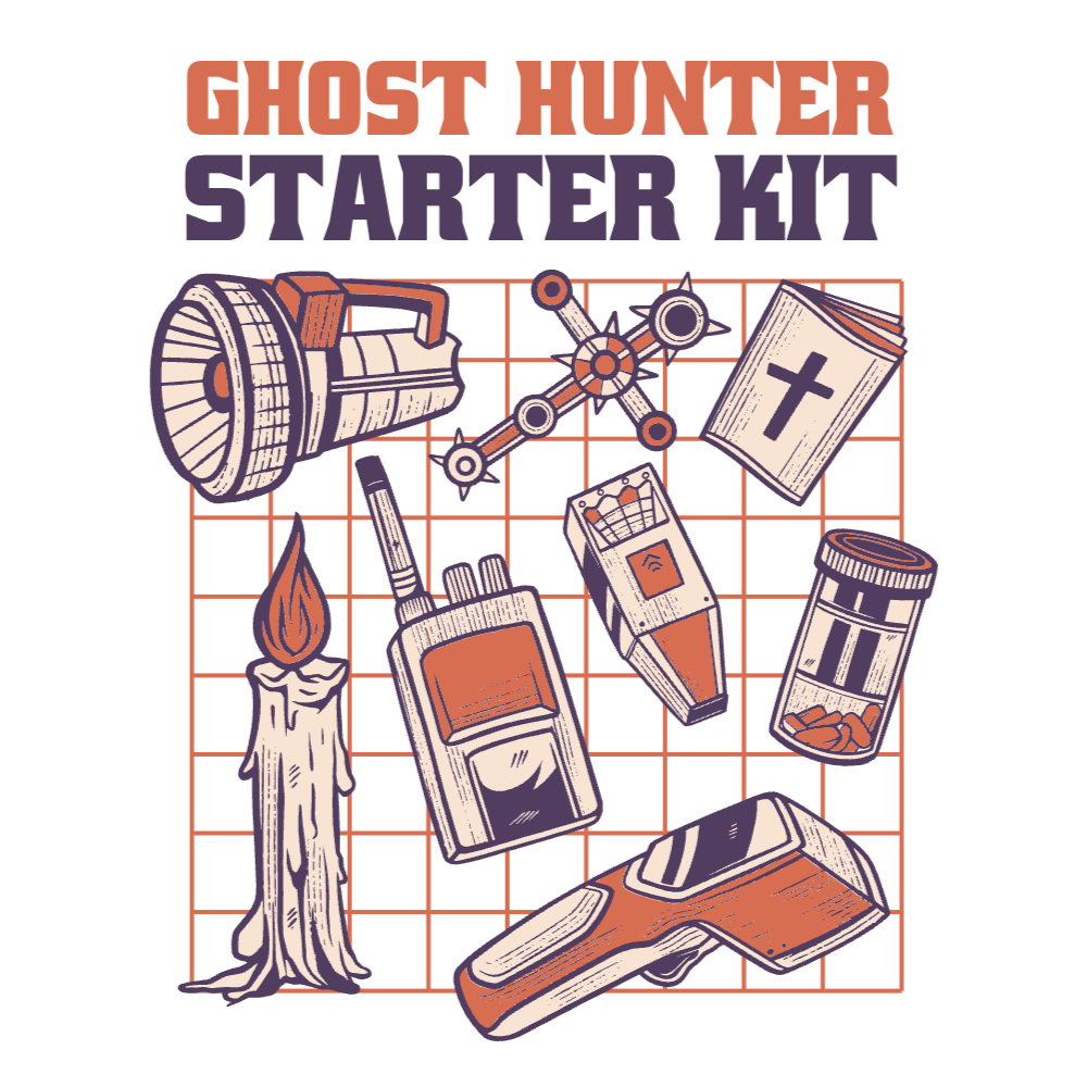Ghost hunter kit editable t-shirt template | Create Merch