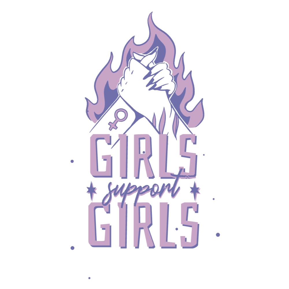 Girls support girls editable t-shirt template | Create Designs