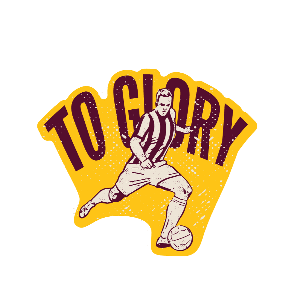 Glory soccer player editable t-shirt template
