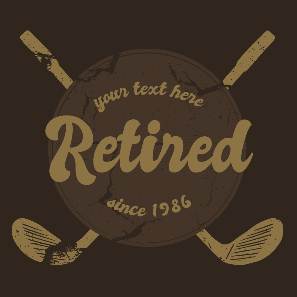Golf sticks quote editable t-shirt template | Create Online