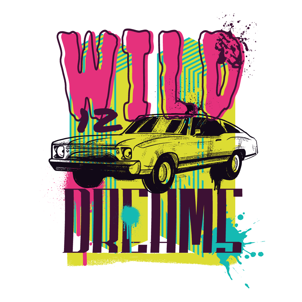 Graffiti car editable t-shirt template | Create Designs