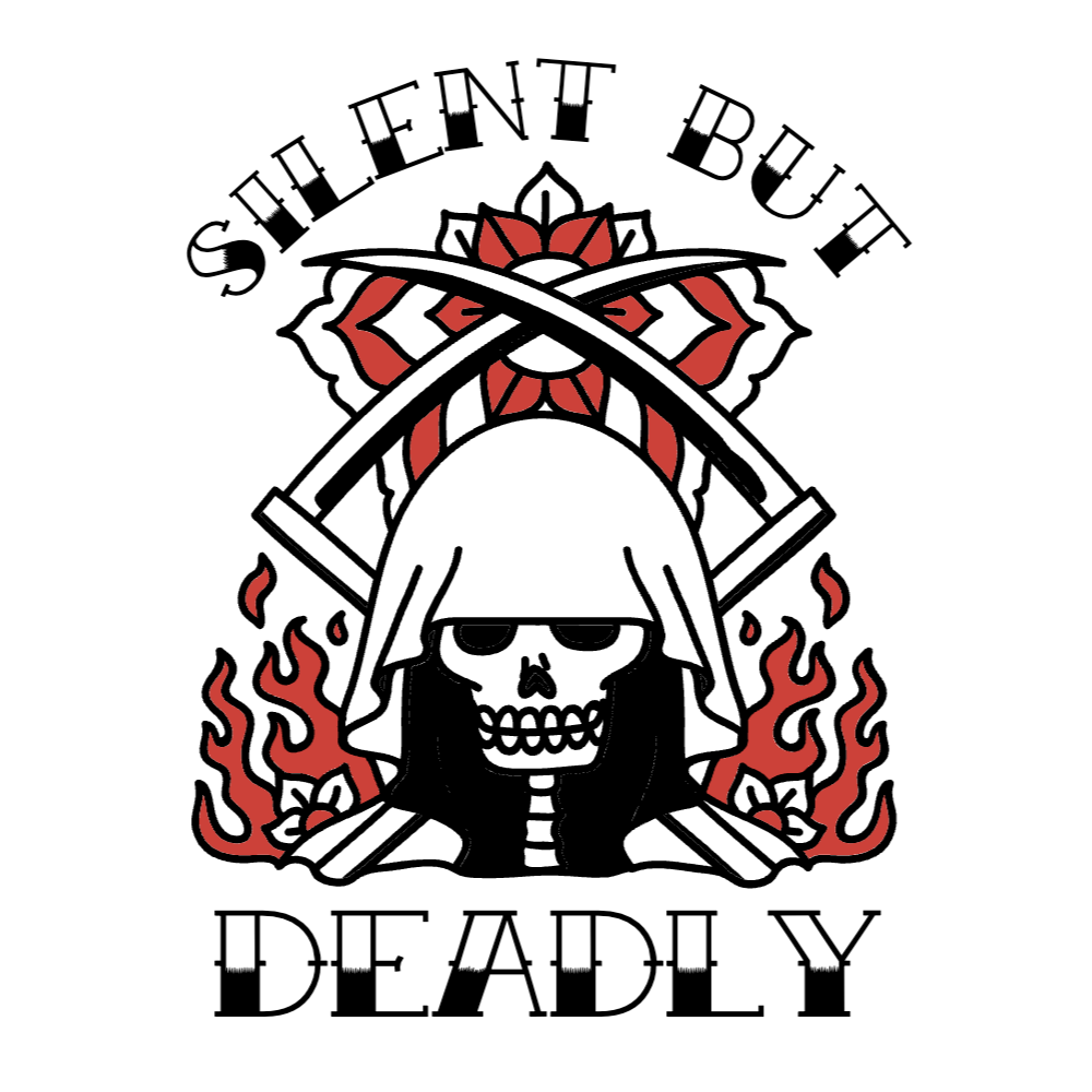 Grim Reaper tattoo editable t-shirt template