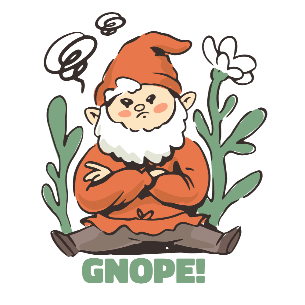 Grumpy gnome editable t-shirt template