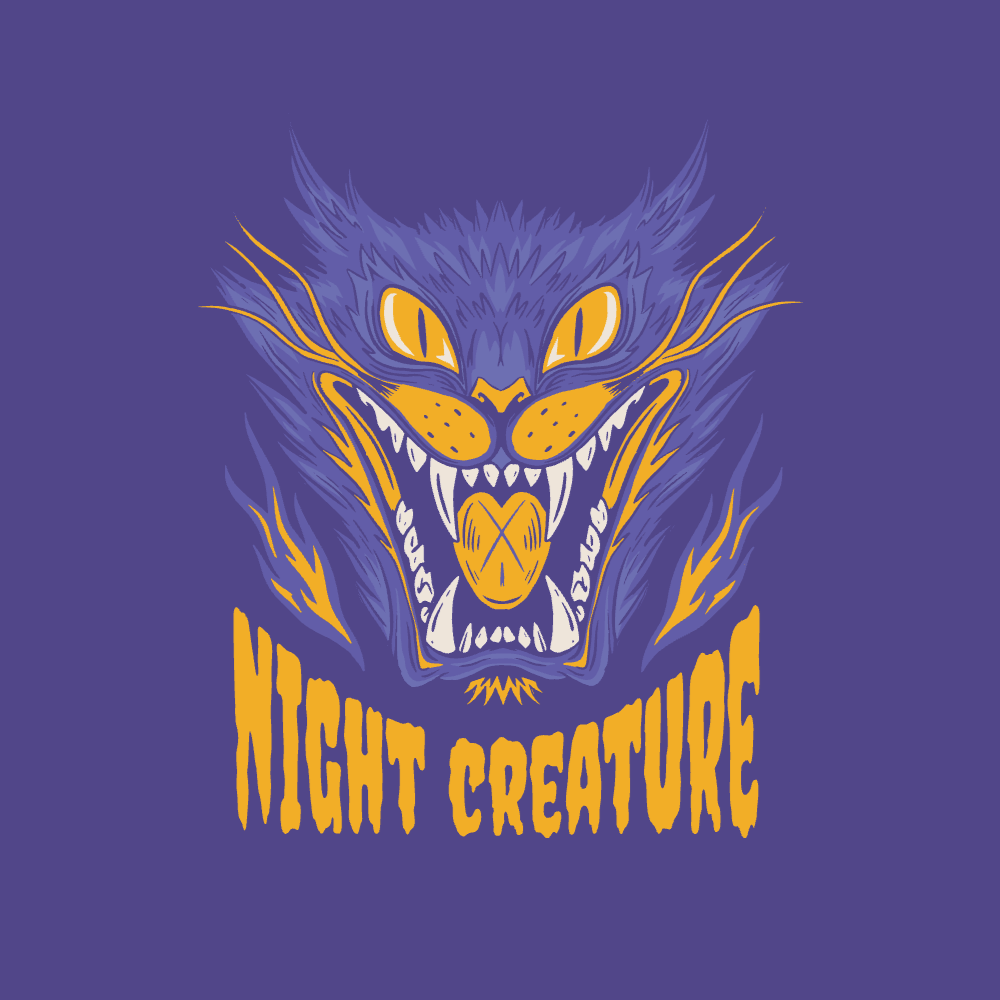 Halloween Cat Creature editable t-shirt template | Create Merch