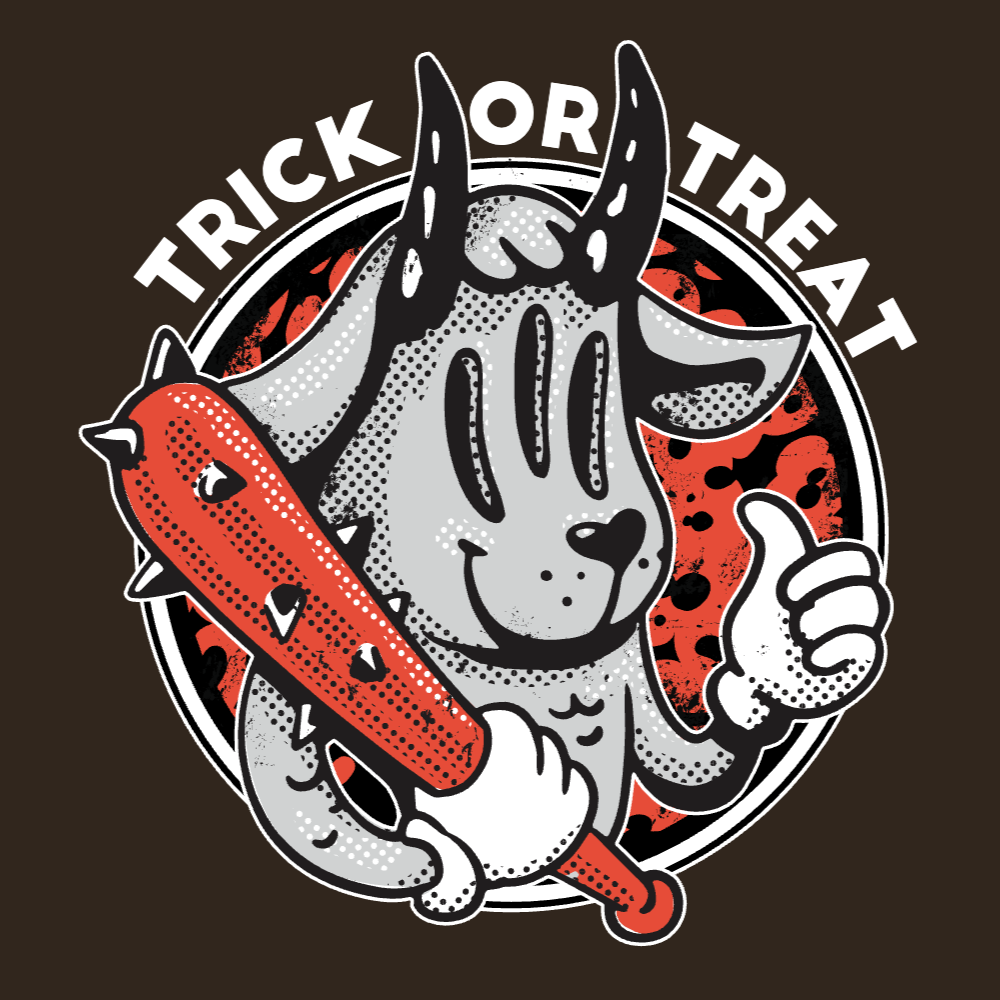 Halloween Goat retro editable t-shirt template | Create Online