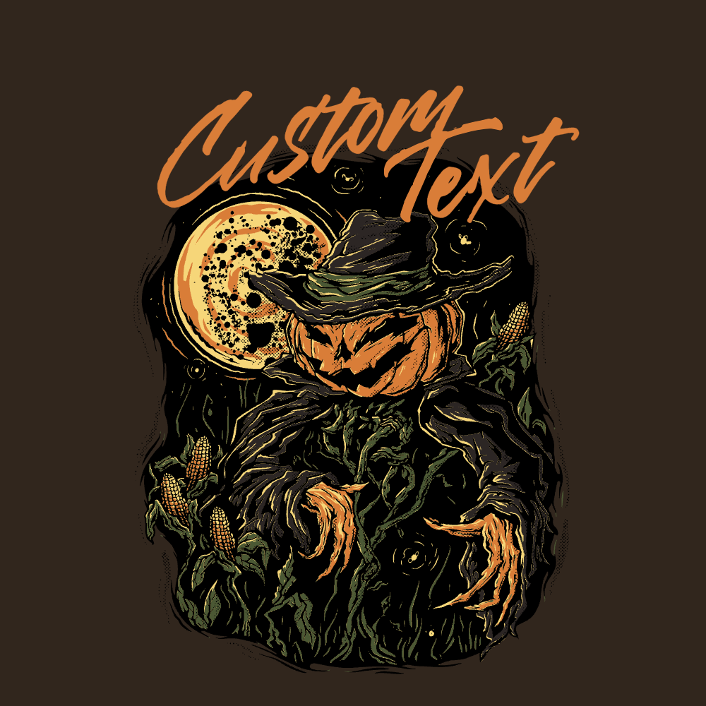 Halloween monster editable t-shirt template