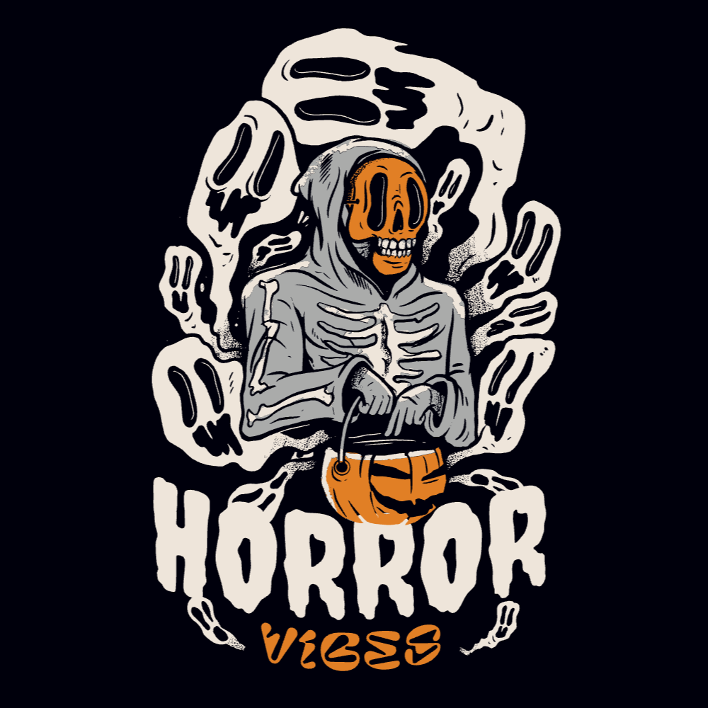 Halloween skull costume editable t-shirt template