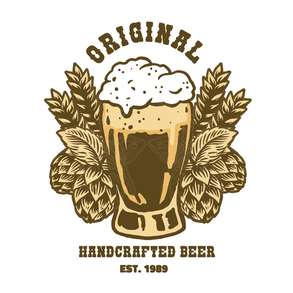 Handcrafted Beer editable t-shirt template | Create Designs