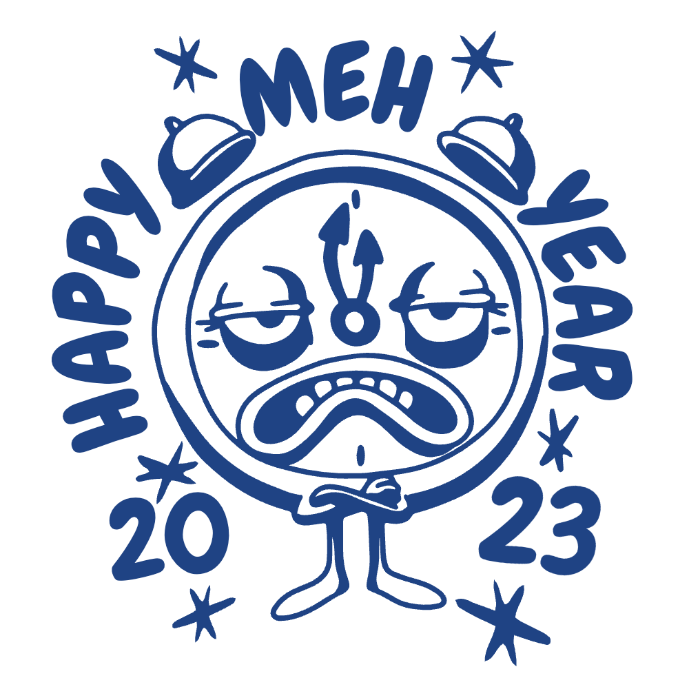 Happy meh year editable t-shirt template