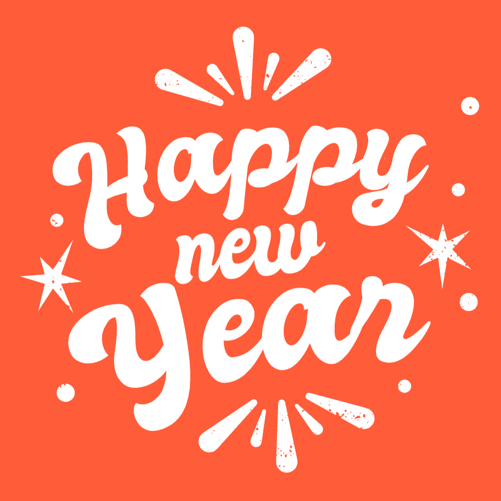 Happy new year lettering editable t-shirt template | Create Designs