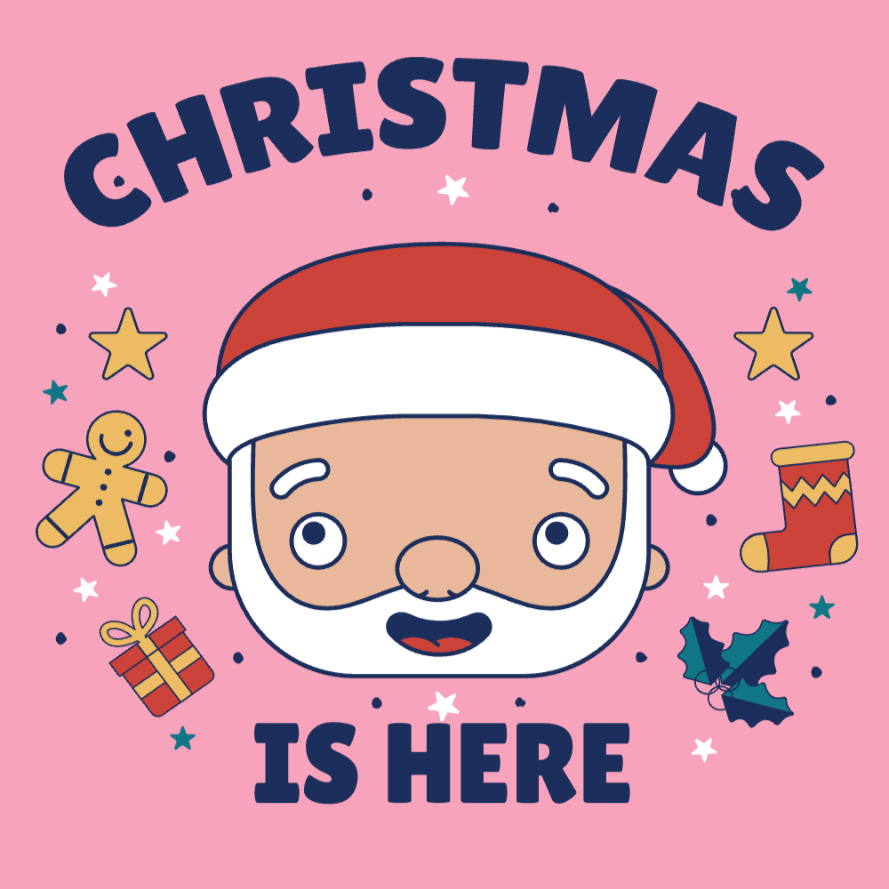 Happy santa claus editable t-shirt template | Create Designs