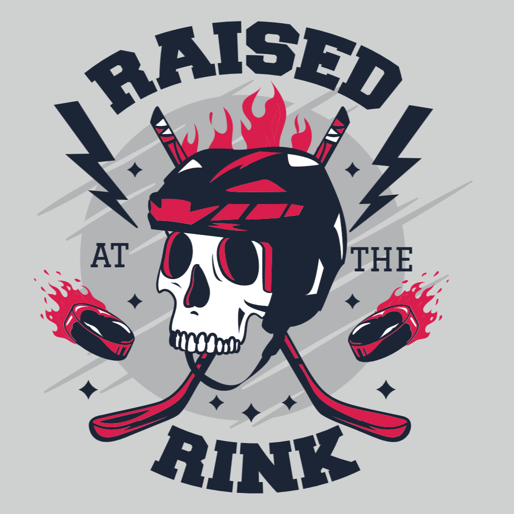 Hockey skull editable t-shirt template