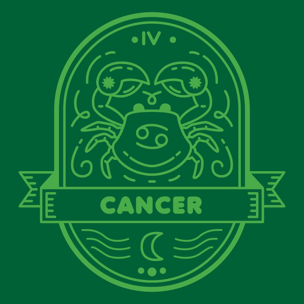 Horoscope Cancer badge editable t-shirt template | Create Online