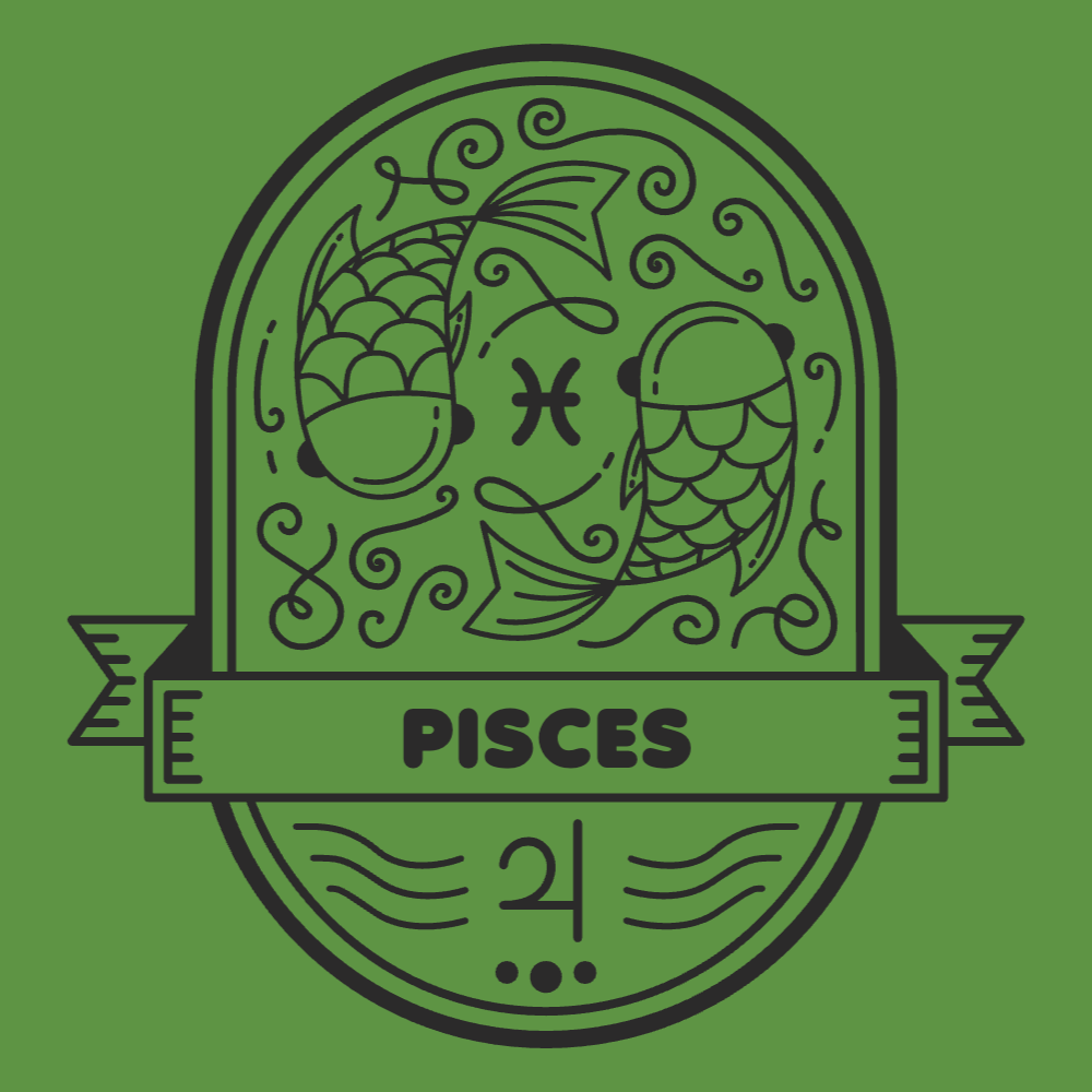 Horoscope badge Pisces editable t-shirt template | Create Designs