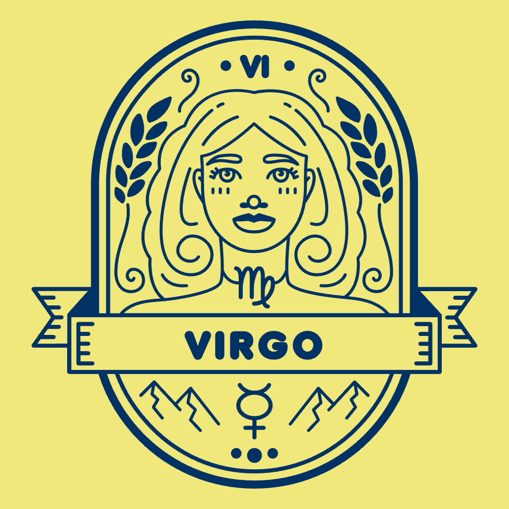 Horoscope badge Virgo editable t-shirt template | Create Designs