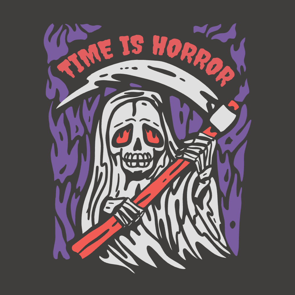 Horror Grim Reaper editable t-shirt template | Create Designs