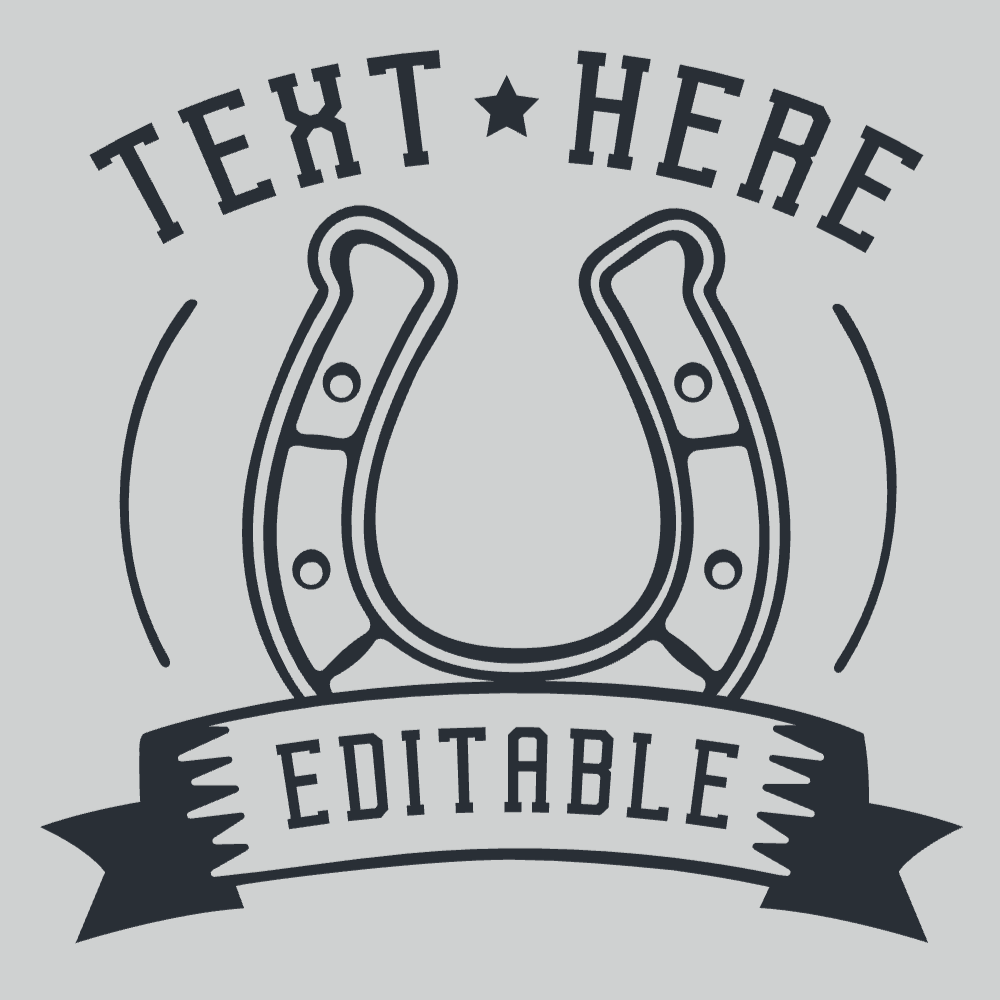 Horseshoe quote editable t-shirt template | Create Online