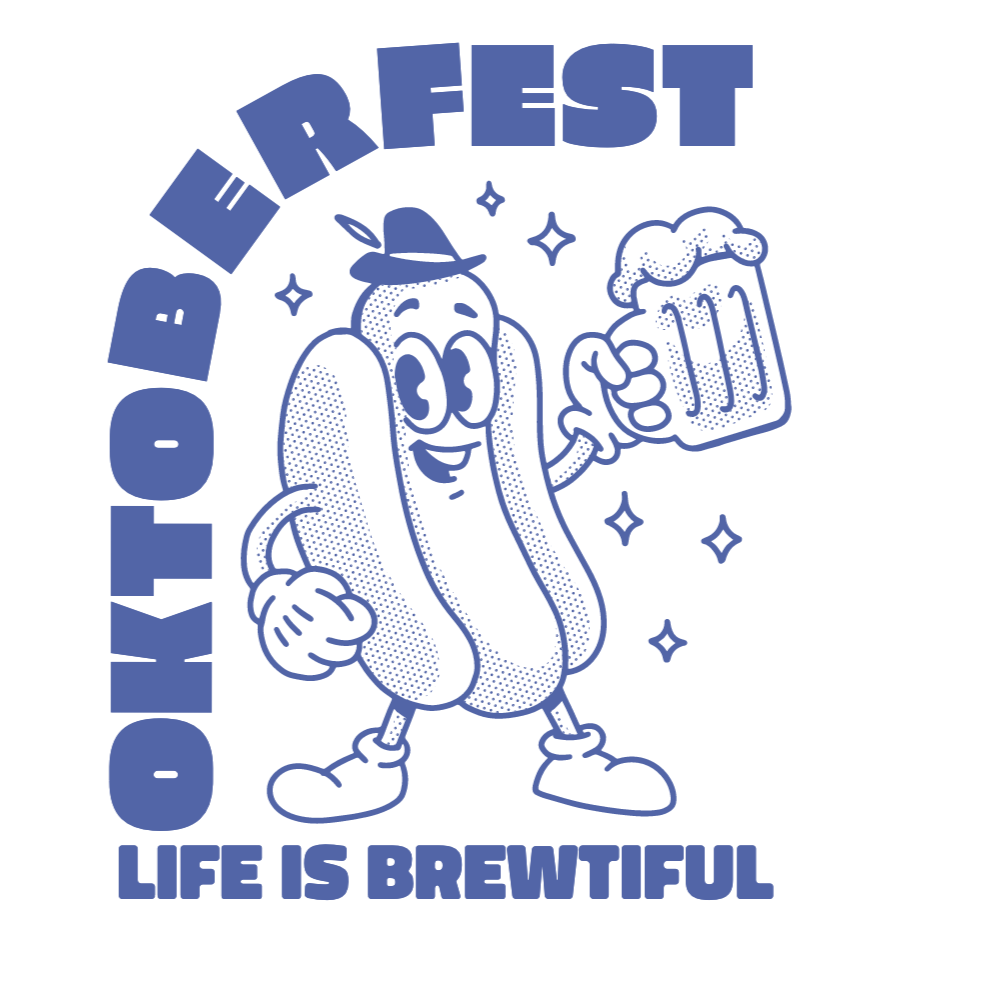 Hot dog cartoon editable t-shirt template | Create Merch Online