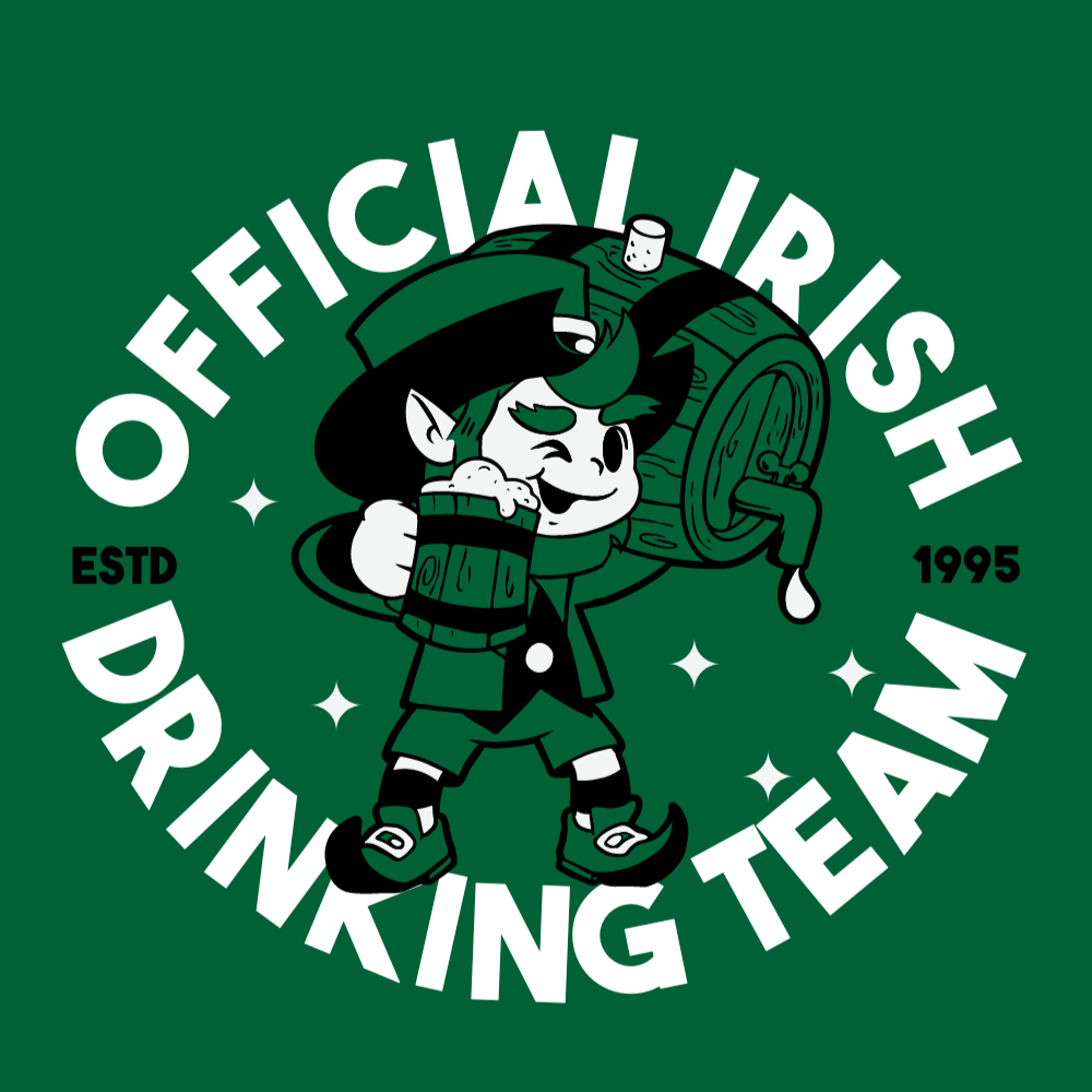 Irish drinking beer editable t-shirt template