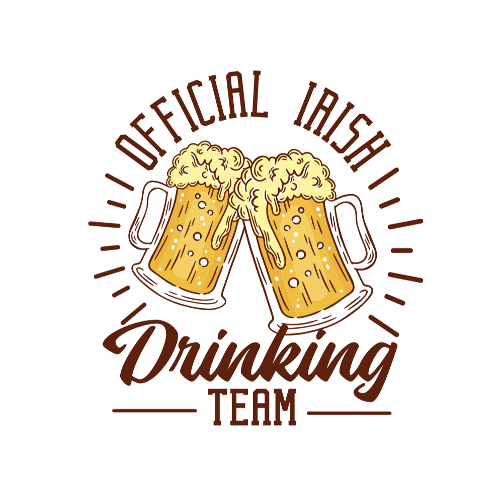 Irish drinking team editable t-shirt template