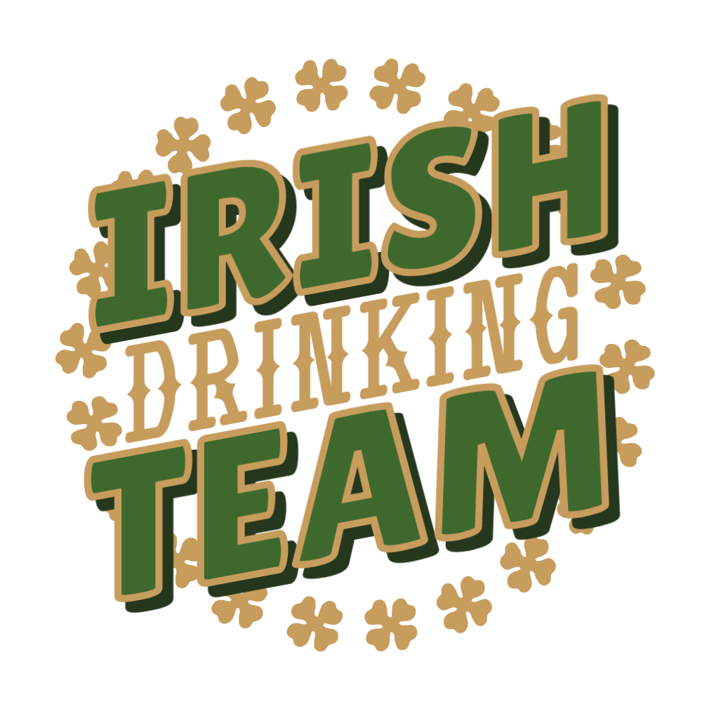 Irish team drink editable t-shirt template
