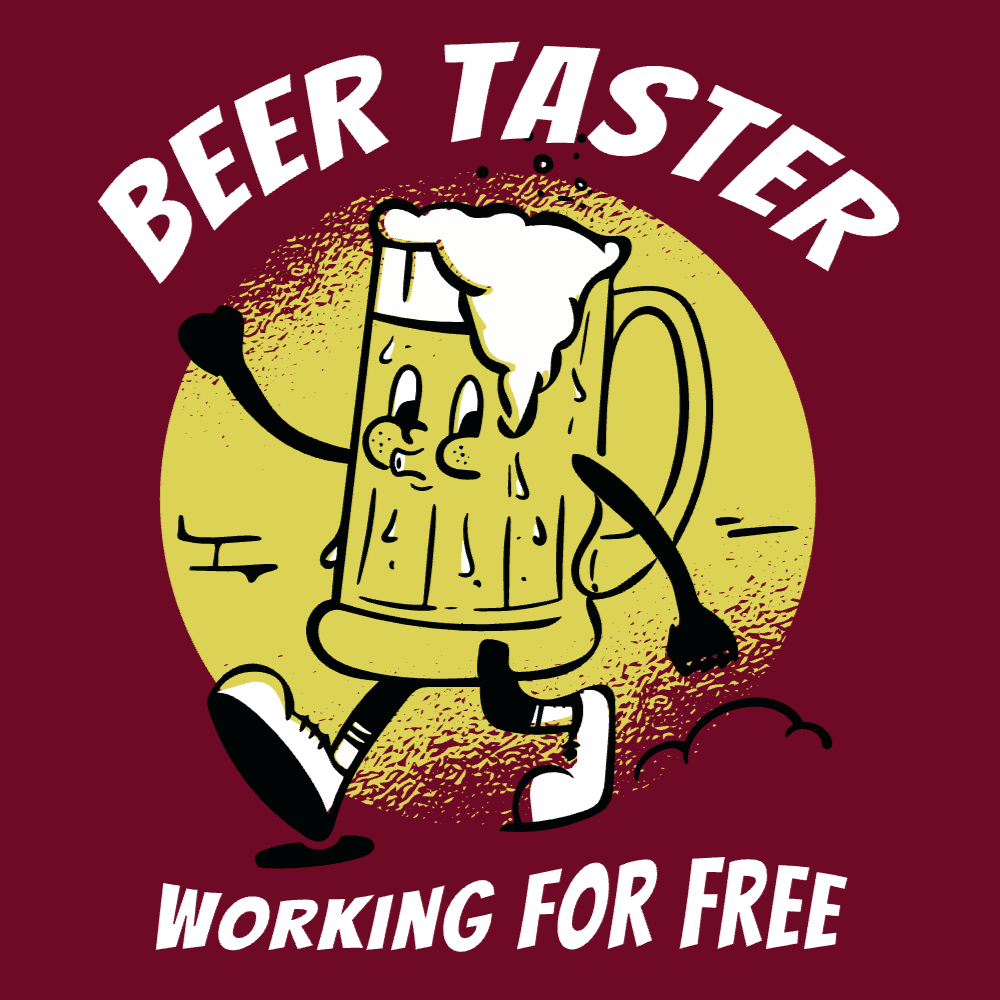 Jar of beer cartoon editable t-shirt template | T-Shirt Maker