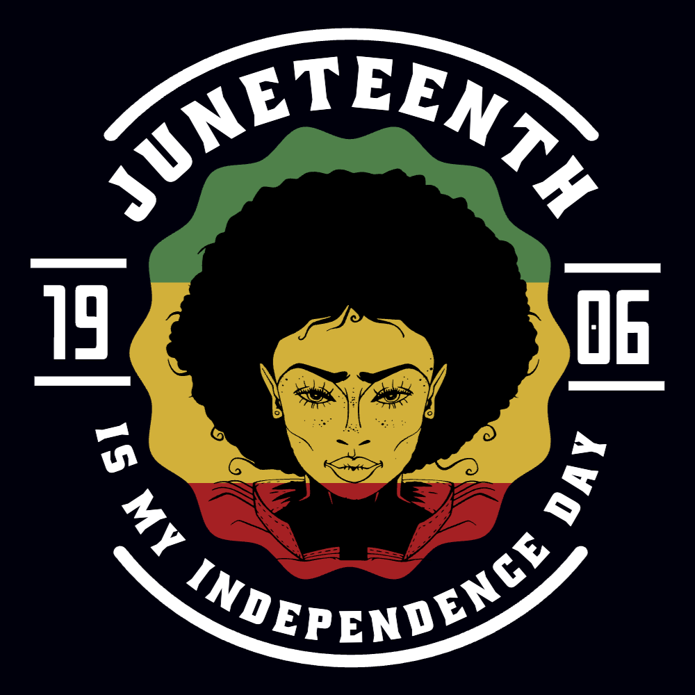 Juneteenth badge editable t-shirt template | T-Shirt Maker