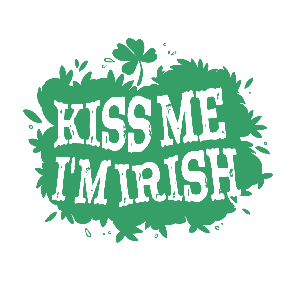 Kiss me I'm Irish editable t-shirt template
