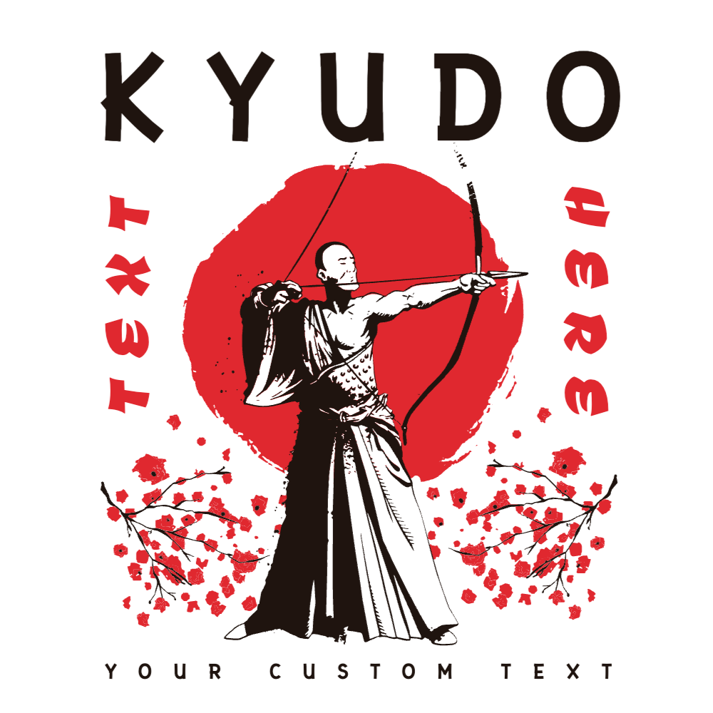 Kyudo editable t-shirt template | T-Shirt Maker