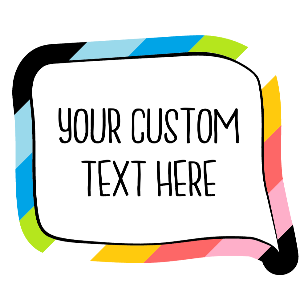 LGBTQ text bubble editable t-shirt template | Create Designs