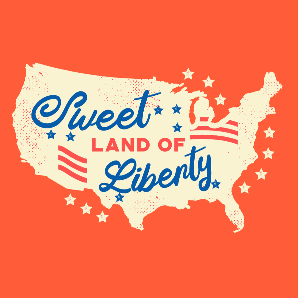 Land of Liberty t-shirt template editable | Create Designs