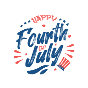 4th July lettering editable t-shirt template