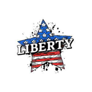 Liberty star editable t-shirt template