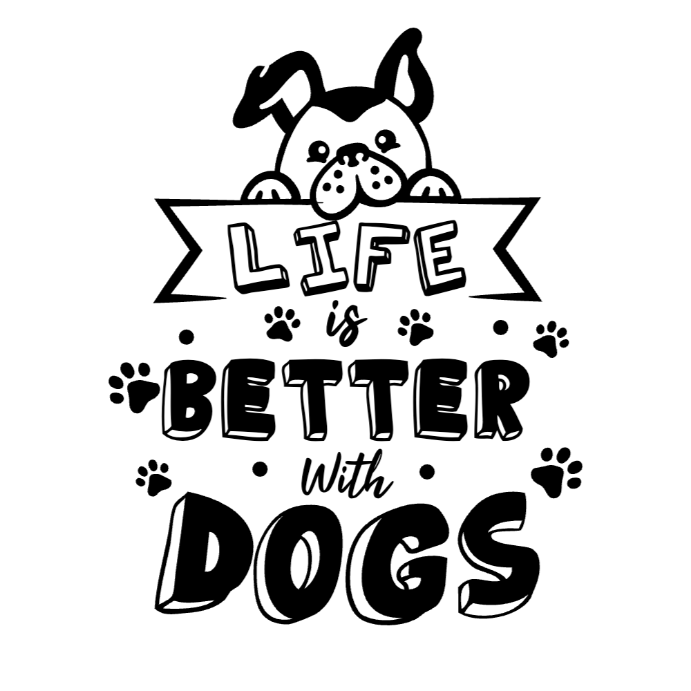 Life with dogs editable t-shirt template | Create Designs