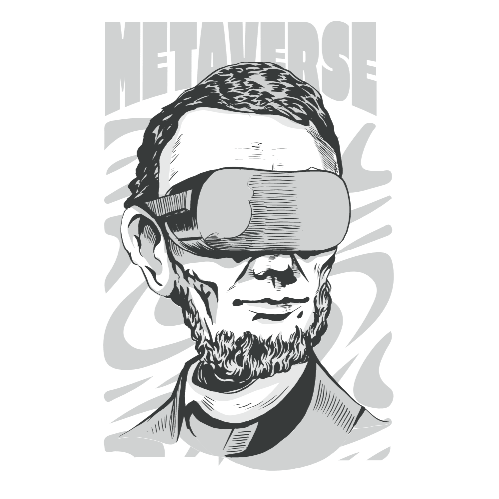 Lincoln VR glasses editable t-shirt template