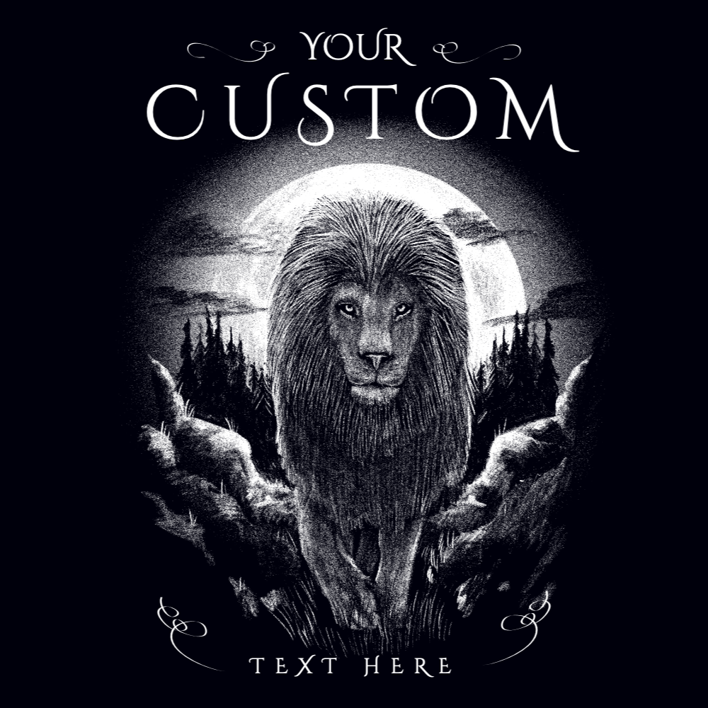 Lion wild animal editable t-shirt template