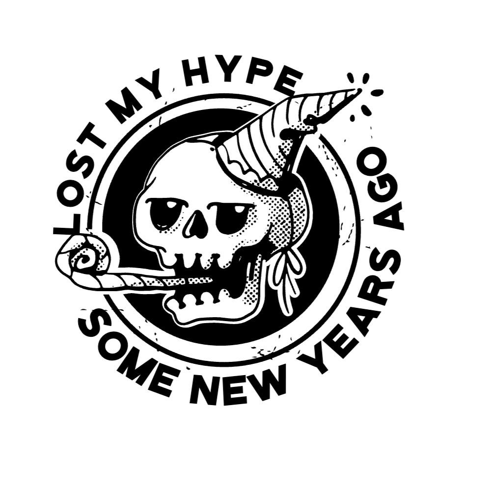 Lost hype skull editable t-shirt template