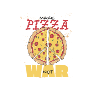 Pizza slices editable t-shirt design template