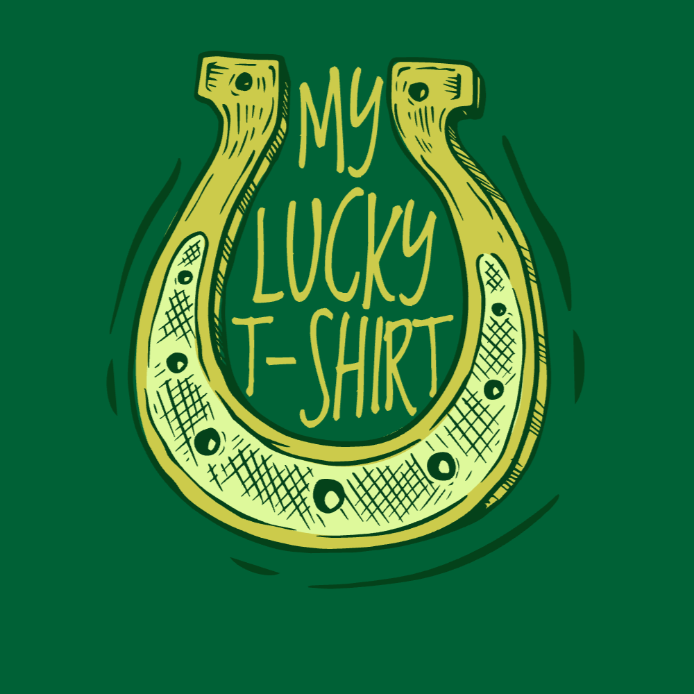 Lucky horseshoe editable t-shirt template | T-Shirt Maker