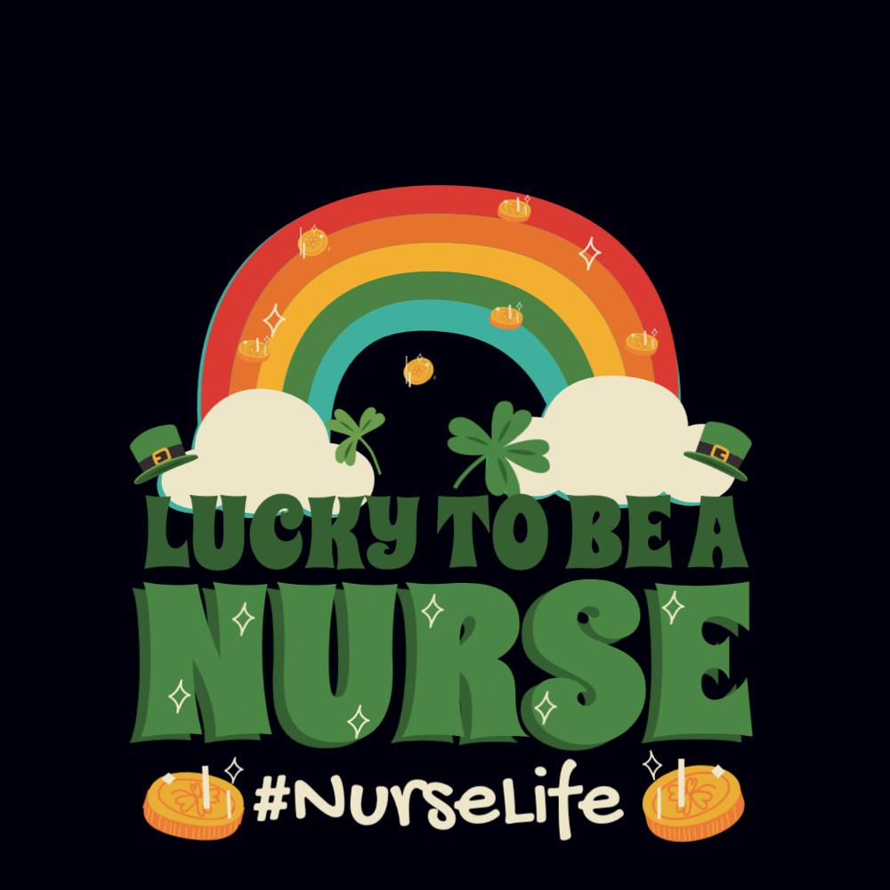 Lucky nurse editable t-shirt template