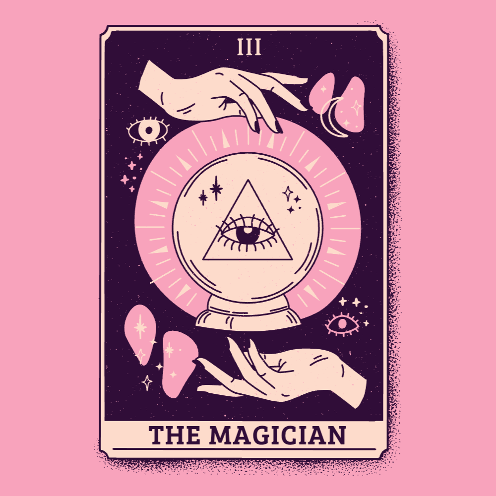 Magic tarot card t-shirt template editable | Create Merch Online
