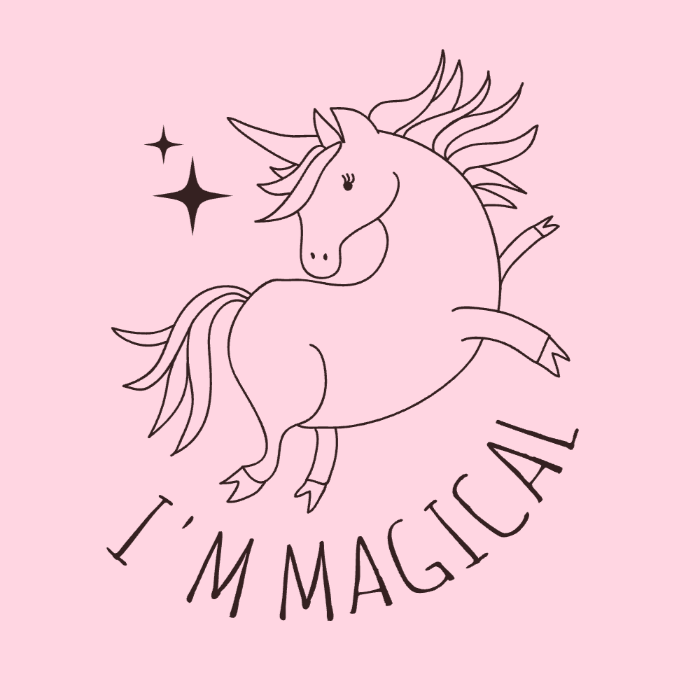 Magical Unicorn Editable T-Shirt Template | Create Merch Online