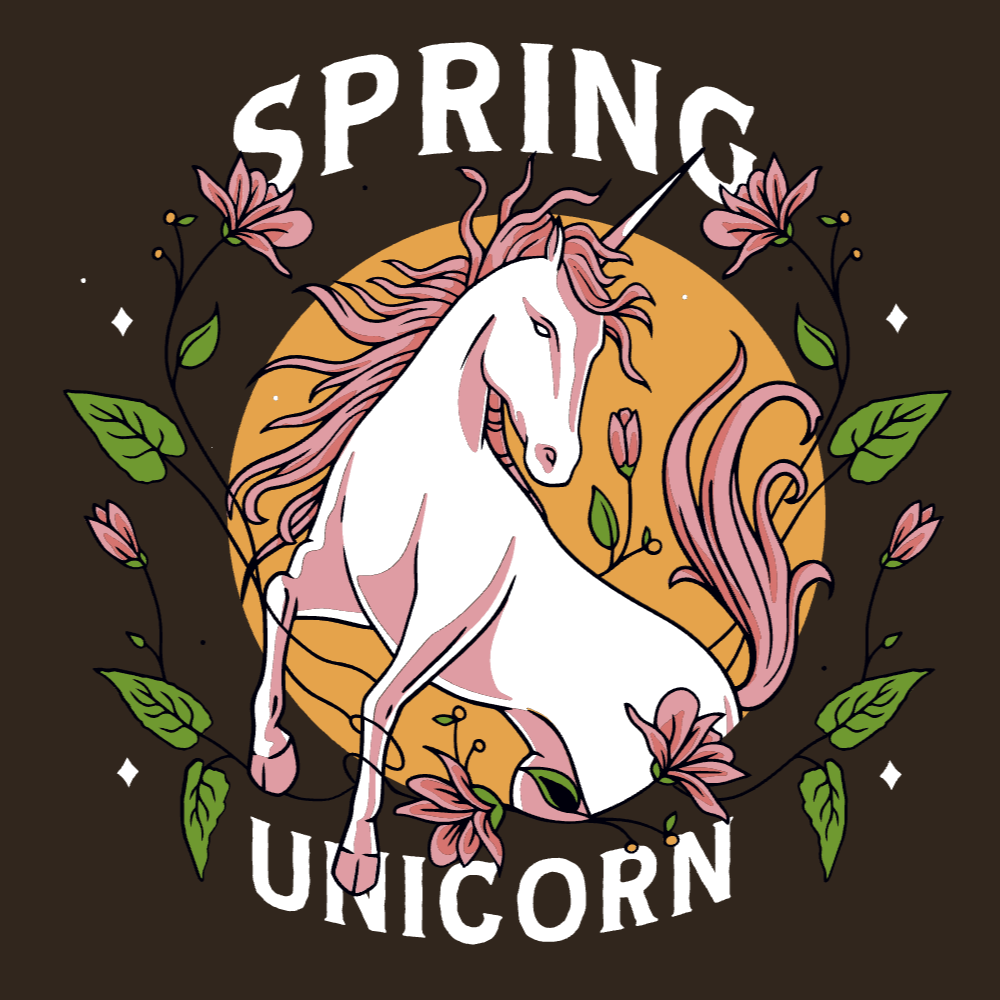 Magical unicorn t-shirt template editable | T-Shirt Maker