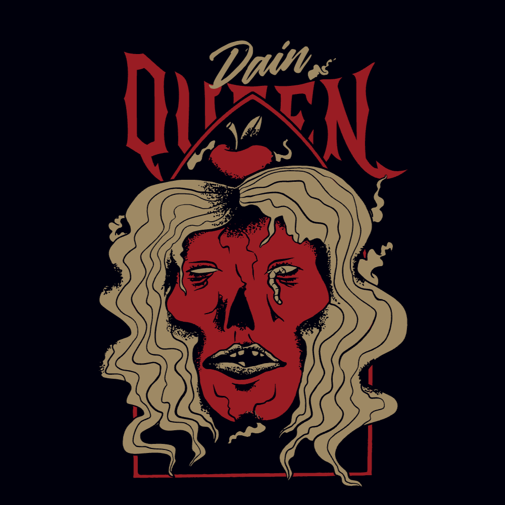 Metal queen editable t-shirt template