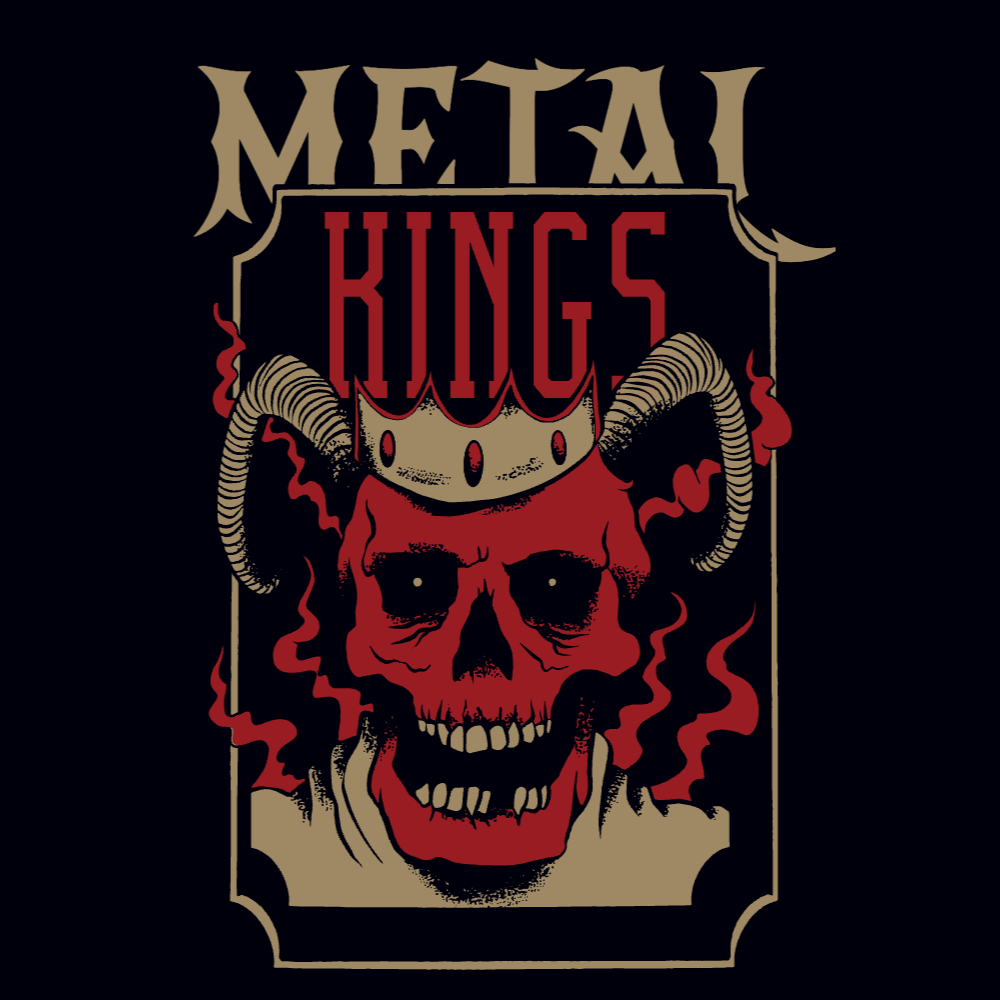 Metal skull editable t-shirt template | T-Shirt Maker