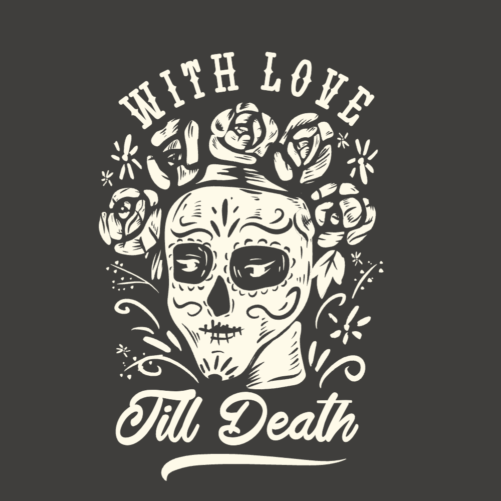 Mexican floral skull editable t-shirt template | Create Designs