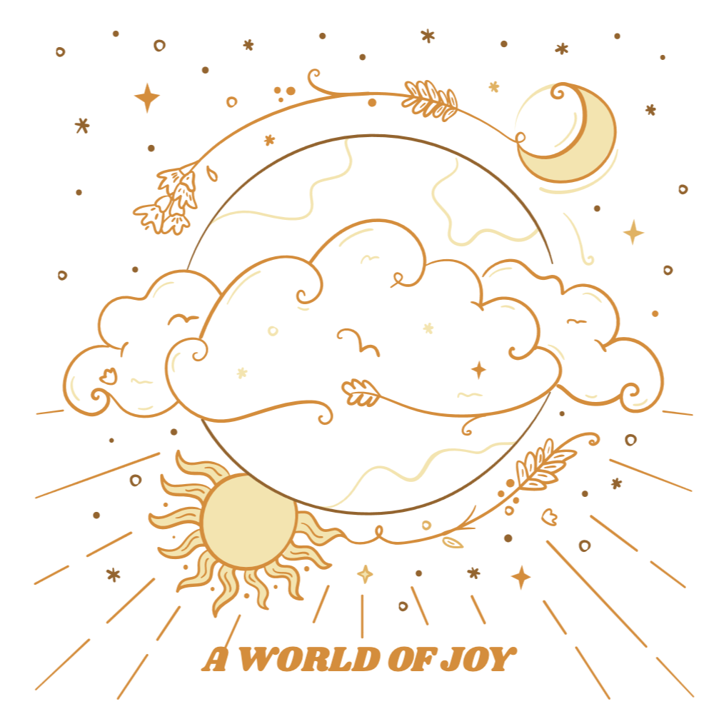 Moon and clouds editable t-shirt template | T-Shirt Maker